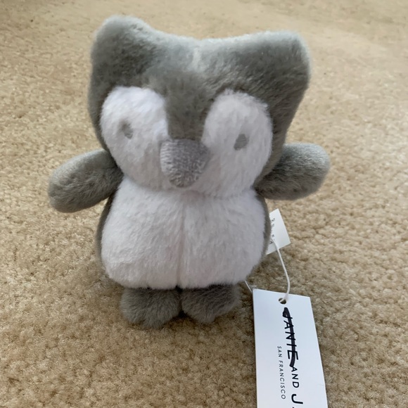 Janie and Jack baby kids mini owl plush toys - Picture 1 of 6
